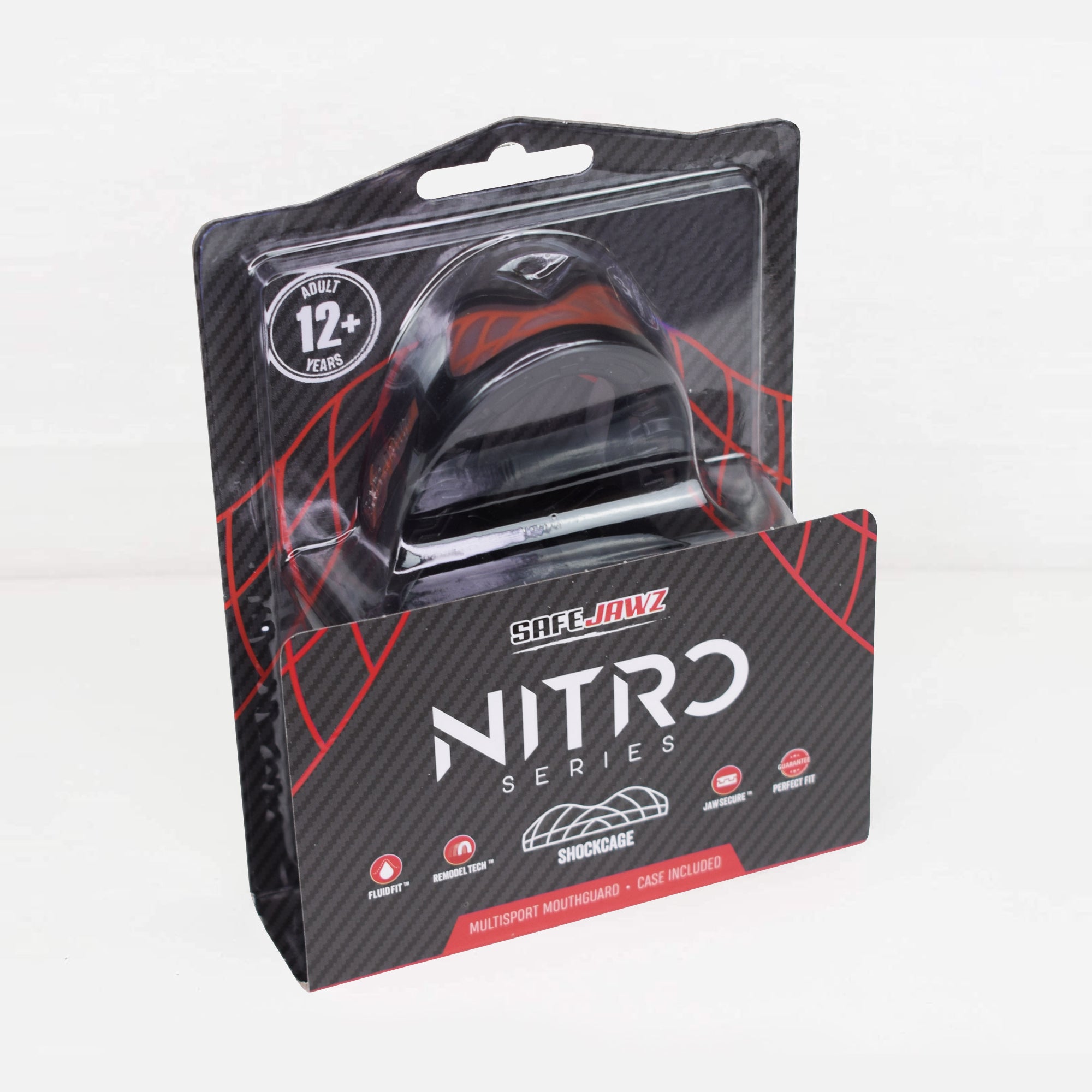 SAFEJAWZ Nitro Series Black and Red - Adult - SAFEJAWZ gum shield