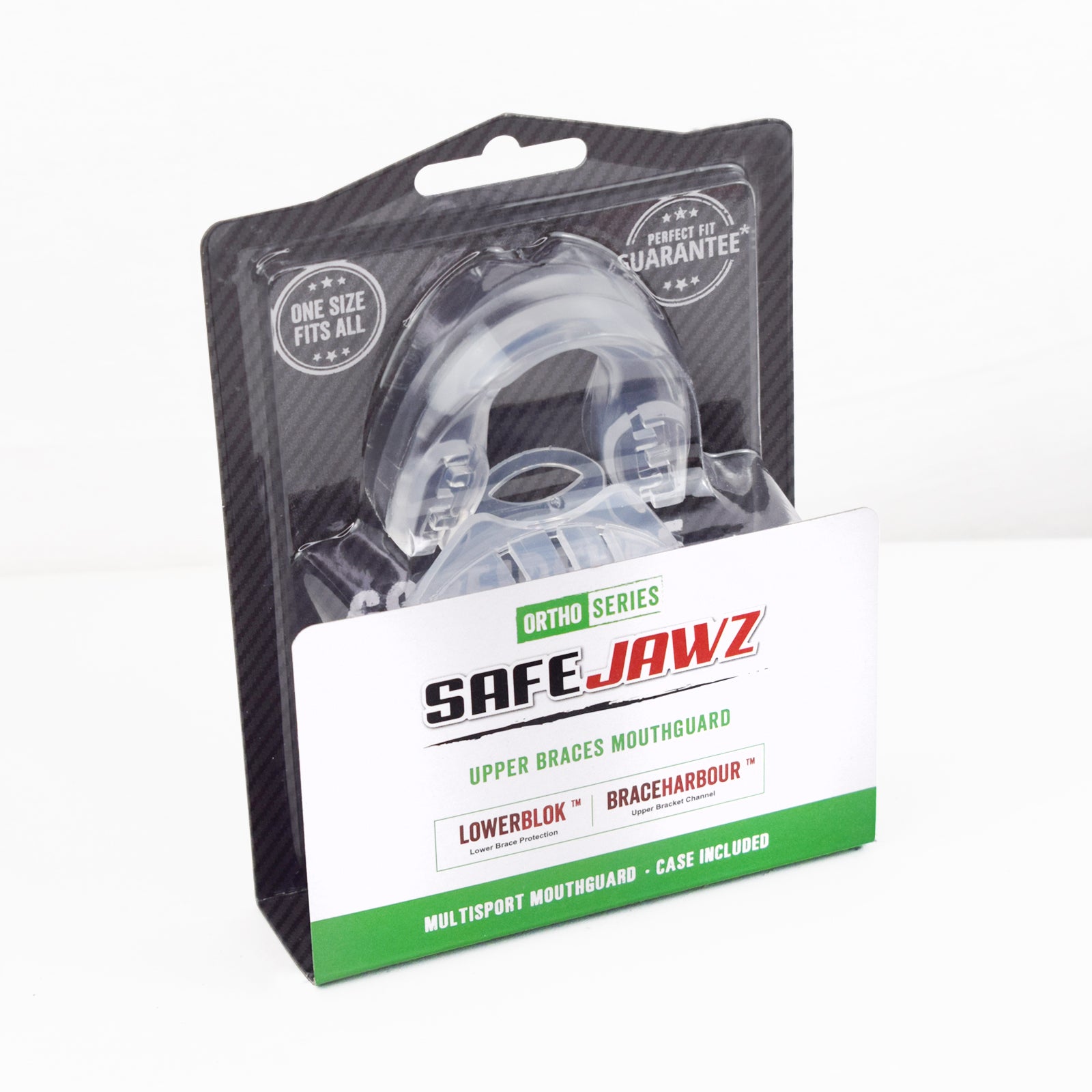 SAFEJAWZ® Ortho Series Mouthguard for Braces - Clear - SAFEJAWZ gum shield