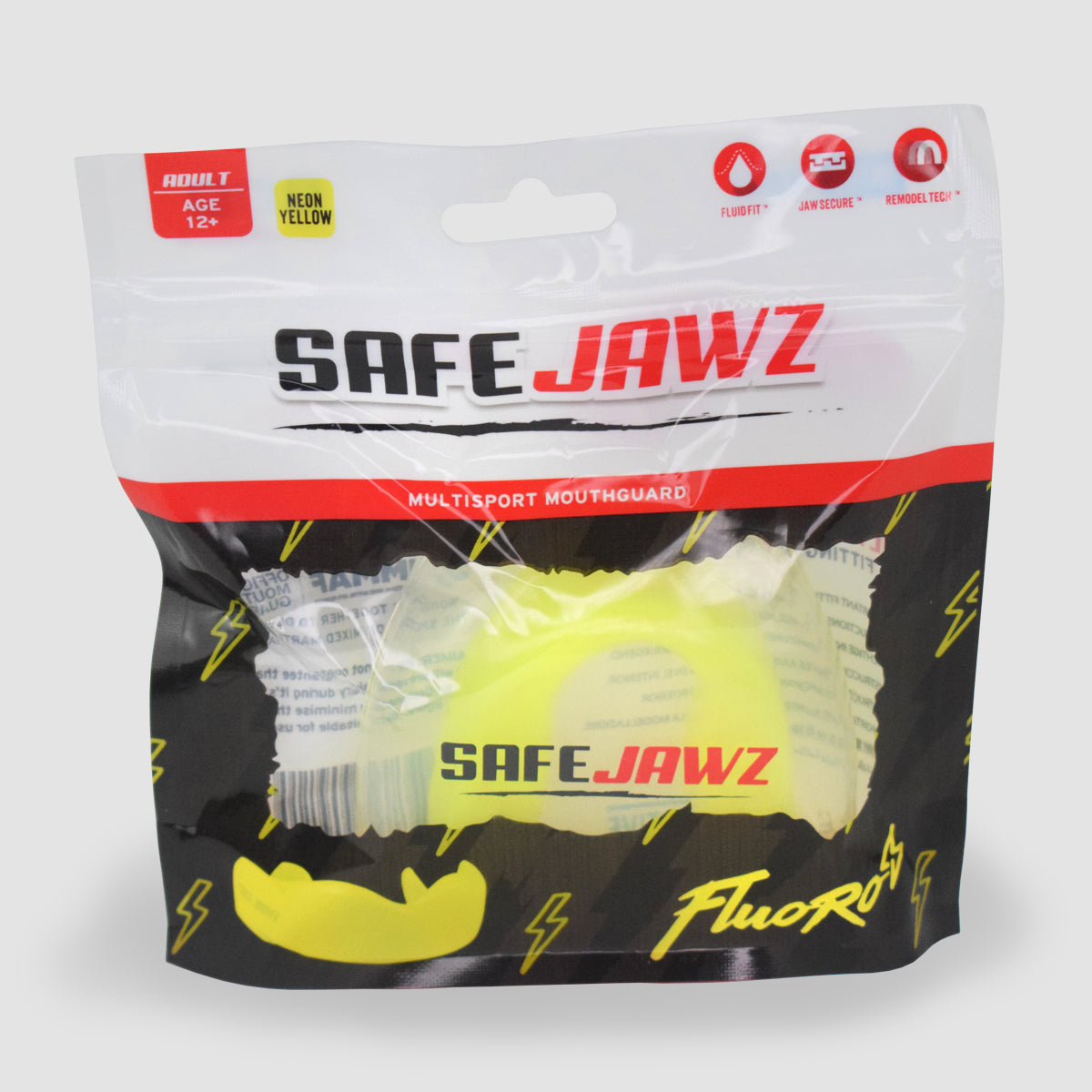 SAFEJAWZ® Intro Series - Fluro Yellow - SAFEJAWZ gum shield